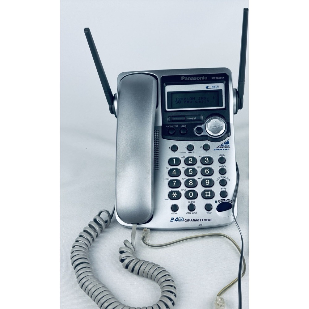 Panasonic Corded Telephone Phone System With Answering Machine KX-TG2564S